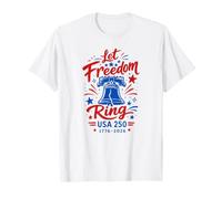 4 de Julio Let Freedom Ring Bell Camiseta