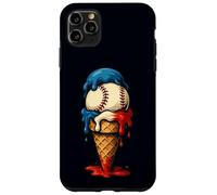 4 de Julio Red White and Blue Baseball Ice Cream Drip Boys Carcasa para iPhone 11 Pro MAX