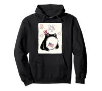 4 de Julio USA Grumpy Frog Independence Day Funny Patriotic Sudadera con Capucha
