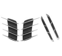 4×Decoración de Salida de Branquias de Tiburón de Coche para Mini Hatch R56 One/D/Cooper/S/SD 2007 2008 2009 2010 2011 2012 2013, Capó Exterior Del Coche, Rejillas de Ventilación Laterales.