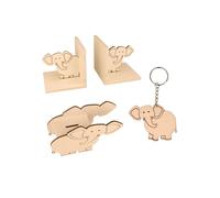 4 decoraciones de madera para habitaciones infantiles - Elefante