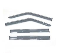 4 deflectores de lluvia para ventanas de coche BYD Shark 6 (2023-2026) con protección de acero inoxidable, compatibles con los Pick-ups BYD Shark 6 (2023-2026).