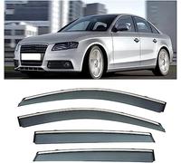 4 Deflectores de Viento de Lluvia para Audi A4 2003-2011, Ventanas Laterales Deflector de Aire Cortavientos Ventana Coche