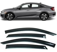 4 Deflectores de Viento de Lluvia para Civic Limousine 10. 2016-2020, Ventanas Laterales Deflector de Aire Cortavientos Ventana Coche