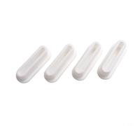 4 desagües de gel de sílice para lavabos ovalados, diseñados para proporcionar un ajuste seguro y ocultar el drenaje de desbordamiento, adecuado para varios lavabos de baño