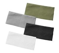 4 diademas elásticas, diademas de punto, diademas elásticas negras, diademas deportivas, diademas elásticas de fitness de yoga para fitness, yoga, deportes de carrera