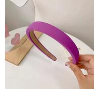 4 diademas para mujer, serie de colores caramelo, cinta ancha y gruesa, diadema simple, colorida, retro, accesorios para el cabello para mujeres, fiestas, bodas, violetas