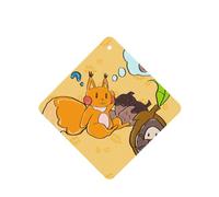 4 difusores de aroma de ardilla y semillas de girasol para coche, cuadrados, para colgar fragancias, tabletas, decoración interior del coche, armario, zapatos, armario, ambientador de fragancia