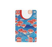 4 difusores de aroma de coche con diseño de vieiras rojas, rectangulares, para colgar en la tableta, decoración interior del coche, armario, zapatos, clóset, ambientador