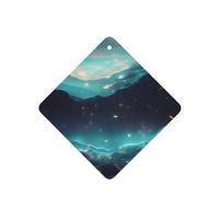 4 difusores de aroma de coche con estrellas de ciencia ficción, cuadrados, para colgar fragancias, tabletas, decoración interior de coche, armario, zapatos, armario, ambientador de fragancia