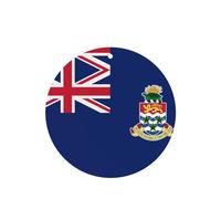 4 difusores de aroma de coche con la bandera de las Islas Caimán, forma redonda, para colgar fragancias, tabletas, decoración interior del coche, armario, zapatos, armario, ambientador de fragancia