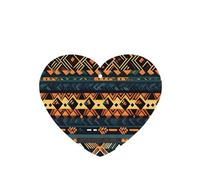 4 difusores de aroma de coche con textura étnica tribal africana en forma de corazón para colgar en tableta, decoración interior del coche, armario, zapatos, armario, ambientador de fragancia