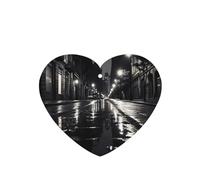 4 difusores de aroma de día lluvioso en la calle para coche, en forma de corazón, para colgar en tableta, decoración interior del coche, armario, zapatos, armario, ambientador de fragancia