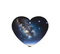 4 difusores de aroma de estrellas cósmicas para coche, en forma de corazón, para colgar en tableta, decoración interior del coche, armario, zapatos, armario, ambientador de fragancia