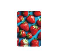 4 difusores de aroma de fresa roja para coche, rectangular, para colgar fragancias, tabletas, decoración interior de coche, armario, zapatos, armario, ambientador de fragancia