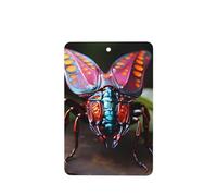 4 difusores de aroma de insectos extraños para coche, rectangular, para colgar fragancias, tabletas, decoración interior del coche, armario, zapatos, armario, ambientador de fragancia