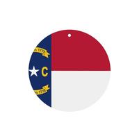 4 difusores de aroma de la bandera de Dakota del Norte para coche, forma redonda, para colgar fragancia, tableta, decoración interior del coche, armario, zapatos, armario, ambientador de fragancia