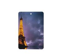 4 difusores de aroma de la torre de París para coche, rectangular, para colgar, para decoración interior de coche, armario, zapatos, armario, ambientador de fragancia