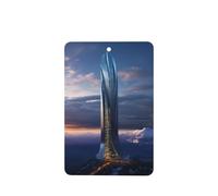 4 difusores de aroma de la torre del futuro del coche, rectangular, para colgar fragancias, tabletas, decoración interior del coche, armario, zapatos, armario, ambientador de fragancia