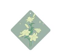 4 difusores de aroma de lirios blancos de dibujos animados para coche, cuadrado, para colgar fragancia, tableta, decoración interior del coche, armario, zapatos, armario, ambientador de fragancia