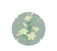 4 difusores de aroma de lirios blancos de dibujos animados para coche, forma redonda, para colgar fragancia, tableta, decoración interior del coche, armario, zapatos, armario, ambientador de fragancia