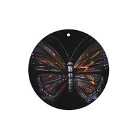 4 difusores de aroma de mariposa misteriosa para coche, forma redonda, para colgar fragancia, tableta, decoración interior del coche, armario, zapatos, armario, ambientador de fragancia