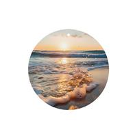 4 difusores de aroma de onda de mar para coche, forma redonda, para colgar fragancia, tableta, decoración interior del coche, armario, zapatos, armario, ambientador de fragancia