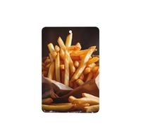 4 difusores de aroma de papas fritas francesas para coche, rectangular, para colgar fragancia, tableta, decoración interior del coche, armario, zapatos, armario, ambientador de fragancia