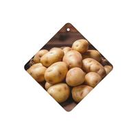 4 difusores de aroma de papas para coche, cuadrados, para colgar fragancias, tableta, decoración interior del coche, armario, zapatos, armario, ambientador de fragancia