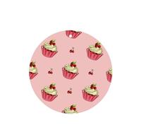 4 difusores de aroma de pastel de cerezas para coche, forma redonda, para colgar fragancia, tableta, decoración interior del coche, armario, zapatos, armario, ambientador de fragancia