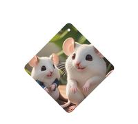 4 difusores de aroma de ratas madre e hijo para coche, cuadrados, para colgar fragancia, tableta, decoración interior del coche, armario, zapatos, armario, ambientador de fragancia
