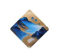 4 difusores de aroma de río y montañas para coche, cuadrados, para colgar fragancias, tabletas, decoración interior de coche, armario, zapatos, armario, ambientador de fragancia