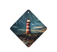 4 difusores de aroma de torre de mar para coche, cuadrado, para colgar fragancias, tableta, decoración interior del coche, armario, zapatos, armario, ambientador de fragancia