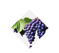 4 difusores de aroma de uvas moradas para coche, cuadrados, para colgar fragancias, tabletas, decoración interior de coche, armario, zapatos, armario, ambientador de fragancia