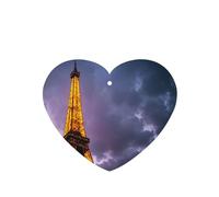 4 difusores de aroma para coche, diseño de torre de París, en forma de corazón, para colgar en la tableta, decoración interior del coche, armario, zapatos, armario, ambientador de fragancia