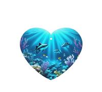 4 difusores de aroma submarino de rayos de coral para coche, en forma de corazón, para colgar en tableta, decoración interior del coche, armario, zapatos, armario, ambientador de fragancia