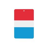 4 difusores de aromas rectangulares para coche, diseño de bandera de Luxemburgo, para colgar en la tableta, decoración interior del coche, armario, zapatos, armario, ambientador de fragancia