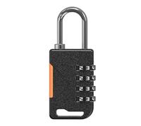 4 Digit Combination Lock, Resettable Security Padlock, Compact Size Travel Protection, Zinc Alloy Body Construction, Keyless Locking Accessory, Luggage Gym School Home
