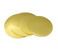 4 discos de latón H62 redondos 0,5 mm grosor y 35-60 diámetro. Ideales for proyectos bricolaje, manualidades mejoras del hogar(Diameter 55mm)