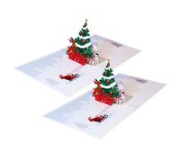 4 divertidas tarjetas navideñas en 3D para niños y adultos