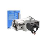 4º Eje 3/4 Mandíbula 100 Mm 2, Nm NEMA23 57HS20N & HBS57 Motor Paso A De Circuito Cerrado CNC Cabezal Divisorio Rotación A Kit(3 Jaws)