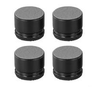 4 elevadores antideslizantes para muebles de cama para altura ajustable, solución de elevación resistente para tu hogar (negro)