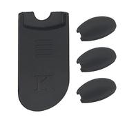 4 elevadores de llaves de palma de saxofón Yootones con almohadilla para el pulgar compatibles con accesorios de saxofón tenor alto (negro)