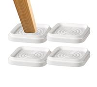 4 elevadores de muebles - 8 x 8 cm - Adhesivo para muebles | Rialzi Regolabili Per Letto Sedia Divano Lavatrice Frigorifero Scrivania Tavolo Armadio | Stabilità E Supporto Robusto Per Casa Ufficio