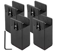 4 elevadores de patas ajustables para muebles resistentes, para sofá, mesa, silla, bloque de elevación, patas de nivelación de muebles