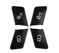 4 embellecedores de cubierta de botón, interruptor de desbloqueo de puerta, para Mercedes W204 W212 para cerradura de puerta de coche