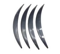4 embellecedores genéricos para arcos de rueda de coche. Fácil instalación. Resistentes al desgaste.(Fibra de carbon)
