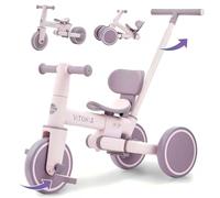 4 en 1 Bicicleta para Niños, 4 en 1 Una Bici Multifunción, Adecuado para niños de 1-4 años,Triciclo, Andador Bebes,Carro de Equilibrio,Caminante, Pedal extraíble