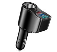 4 en 1 Cargador de Coche USB C 106W, Adaptador Encendedor con 90W Mechero 66W 2 USB-A 30W 3.1A PD Rápido Carga, Mini Automóviles Ladron para iPhone Samsung GPS Table Android