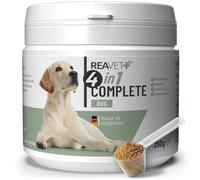 4 en 1 Complete Dog 250 g - Suplemento diario para perros con mejillón de labios verdes, inulina, levadura de cerveza y rosa mosqueta I apoya las articulaciones, la digestión, la piel y el pelaje y el